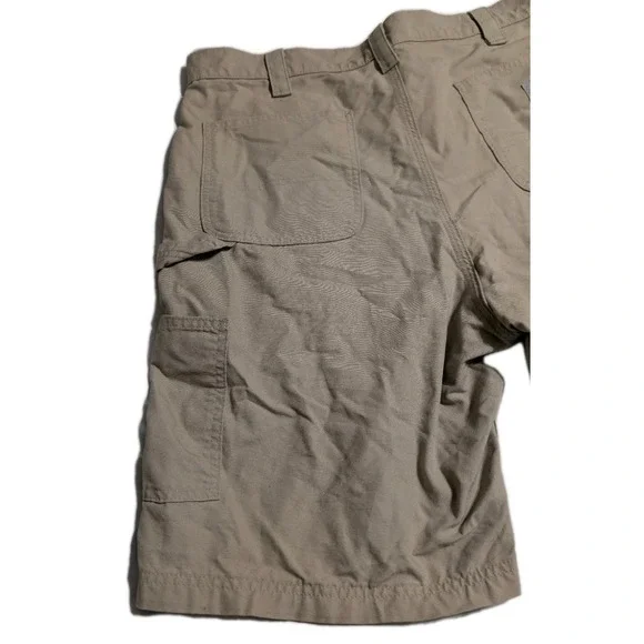 Carhartt B147 Tan Carpenter Work Shorts Mens 38 Original Fit Utility Canvas - Picture 9 of 9